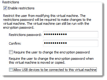 How-To restrict Virtual Machine in VMware Workstation 9