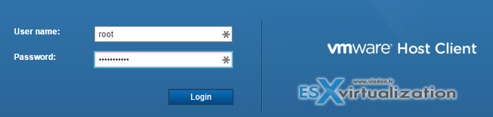 ESXi host client
