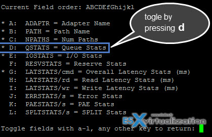 How-to check the queue depth of the storage adapter and the storage device