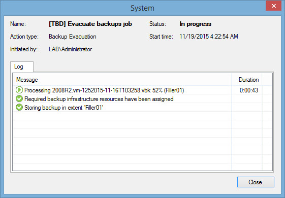 Veeam Scale-out backup repository - Maintenance Mode