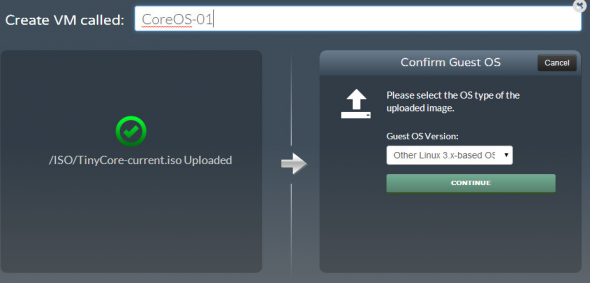 EVO:RAIL creation of VM