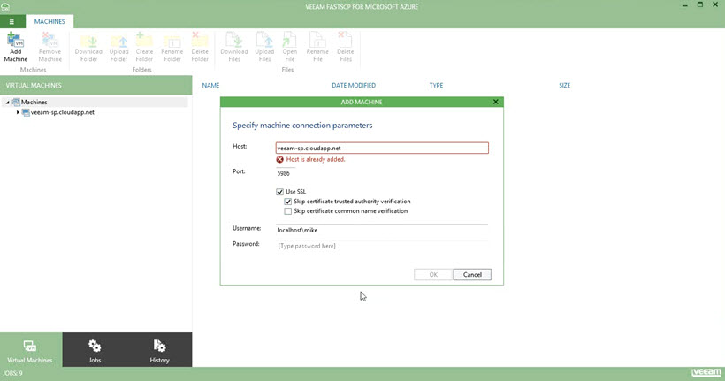 Veeam FastSCP Free for Microsoft Azure