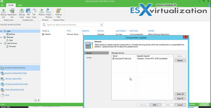 Veeam Backup 9 Upgrade steps