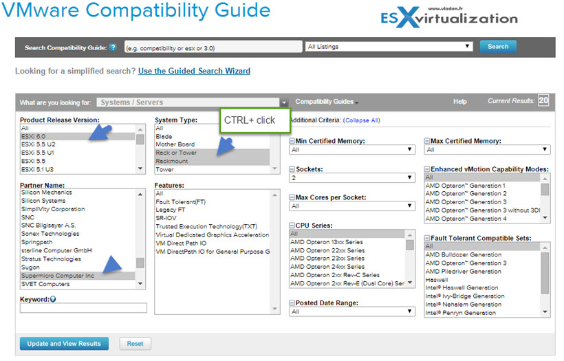 VMware HCL