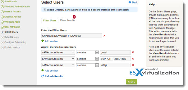 How to configure VMware Horizon Connector with the assistant