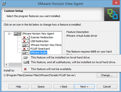 Horizon View Agent sub-components