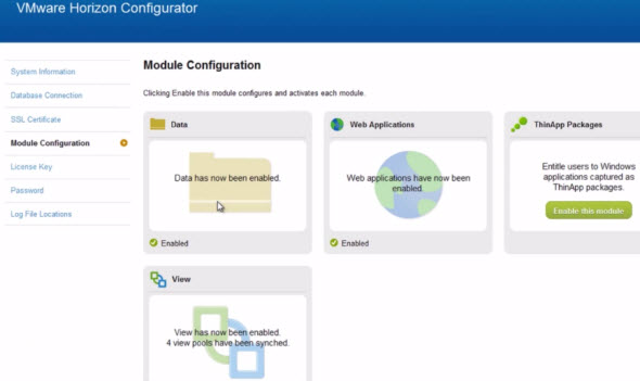 Horizon Workspace Main Console