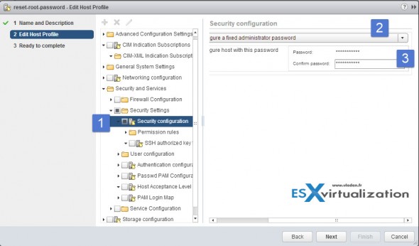 How to reset ESXi root pasword