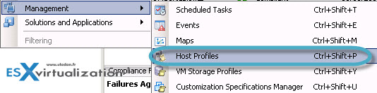VMware vSphere Host Profiles Shortcut