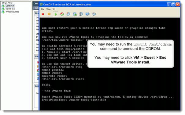 how-to install vmware tools in linux vm