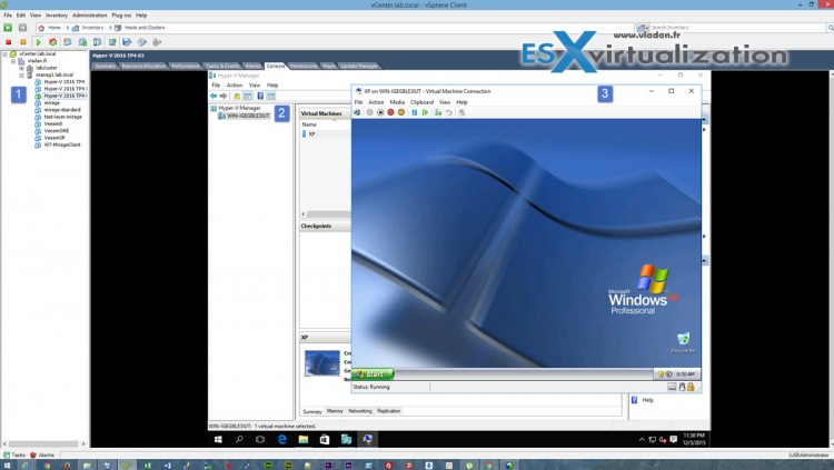 How to install Hyper-V 2016 on VMware ESXi