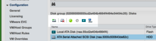 Blink disk in VSAN