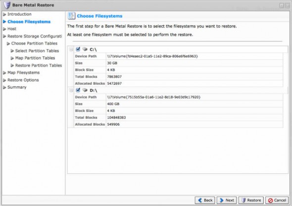 Idera Server Backup - Bare Metal Restore