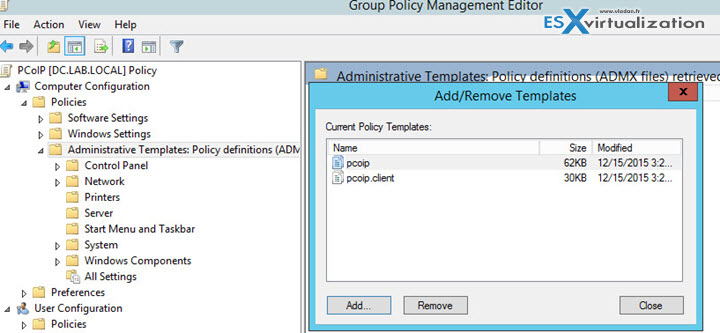 Import ADM files VMware Horizon View