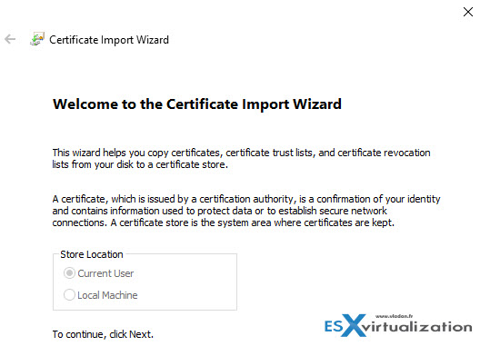 How-to Stop the Self-Signed Cert warning when connecting to vCenter