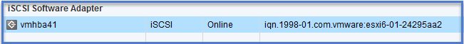 VMware iSCSI software adapter
