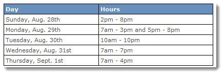 VMworld 2011 lab hours in Las Vegas
