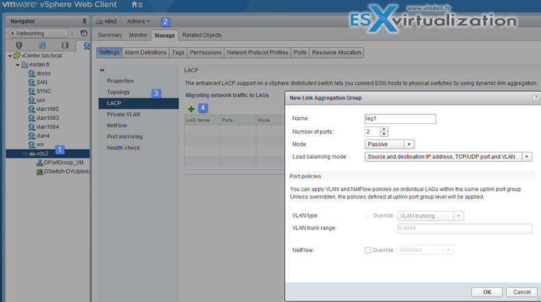 VCP6.5-DCV Configure LACP