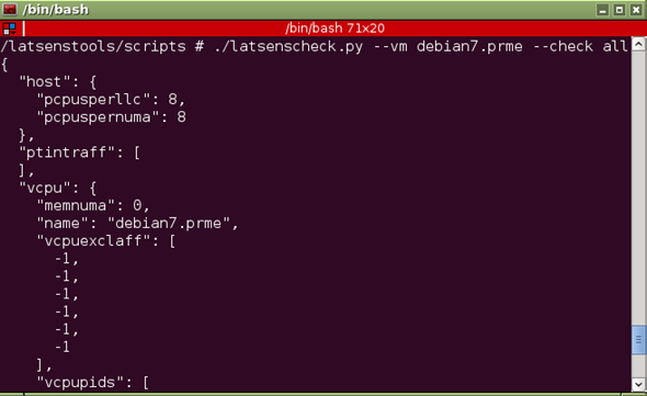 Latency Sensitivity Tool