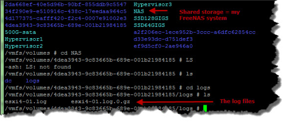 Location of Syslog files in ESXi 4.1 - checking it via putty session