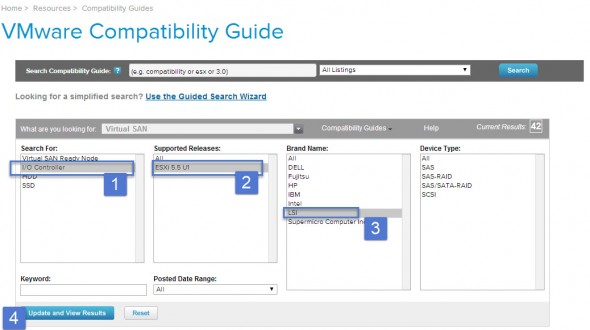 VMware HCL for VSAN - IO cards