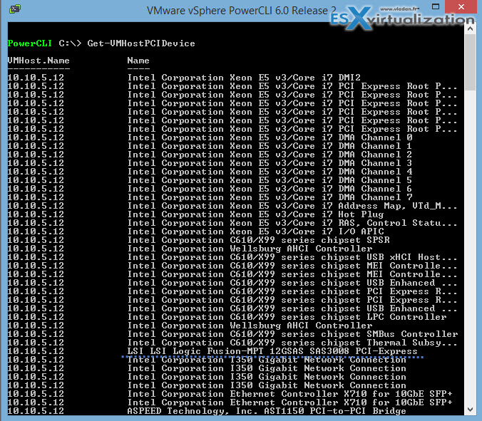 Get-VMHostPCIDevice
