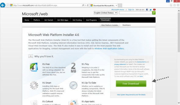 Microsoft Web Platform Installer