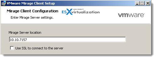 VMware Mirage - Installation of Mirage Client