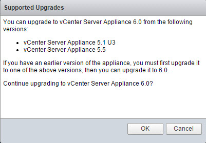 VCSA 5.5 upgrade to VCSA 6.0