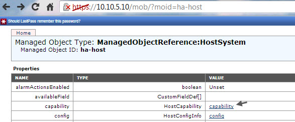 ESXi host capability