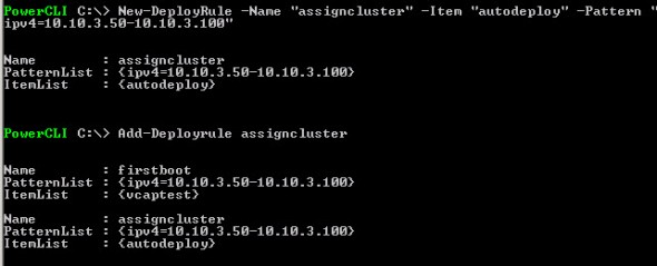 AutoDeploy Rule - vSphere Autodeploy