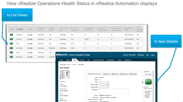 vROPS - status enhancements