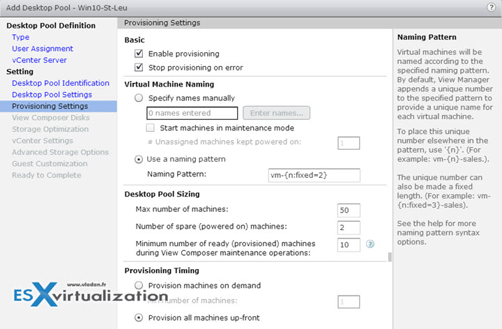 Use this setting to perform machine maintenance operations in a rolling fashion. Increasing this count may decrease the concurrency for View Composer operations for the desktop pool.