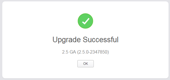 vRealize Log Insight 2.5 upgrade process