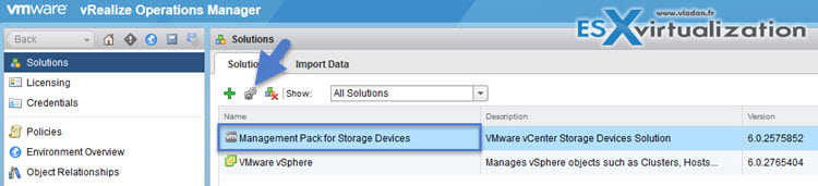 vROPs Management Pack for VMware VSAN 6.0