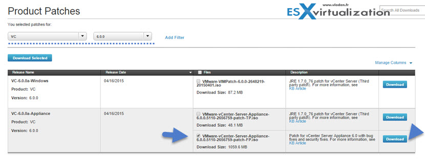 patch vmware vcenter server