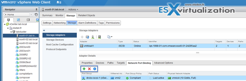 Network Port Binding VMware vSphere