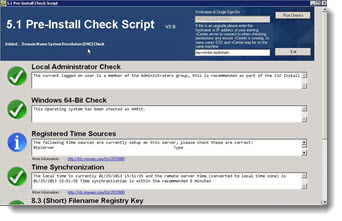 vCenter 5.1 Pre-Install Check Script