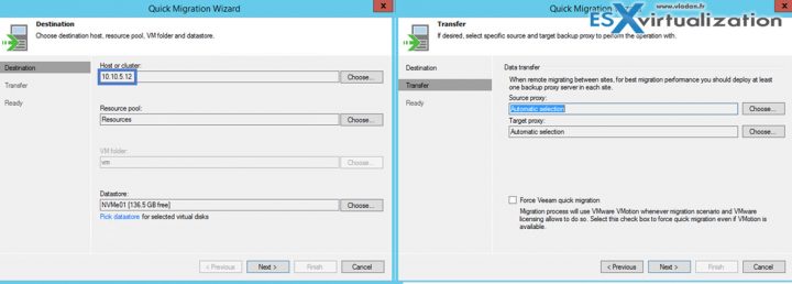 How to restore vCenter VM with Veeam Instant Recovery