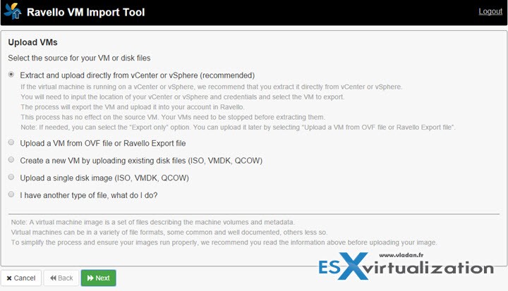 Ravello VM Import utility