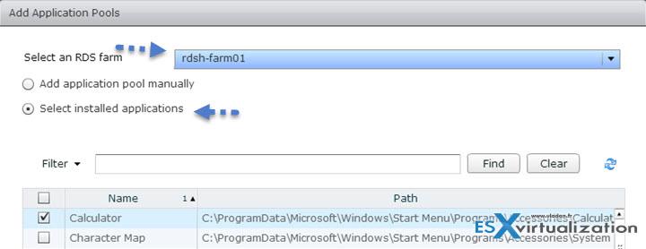 Configure RDSH (Remote Desktop Session Host) Application Pools