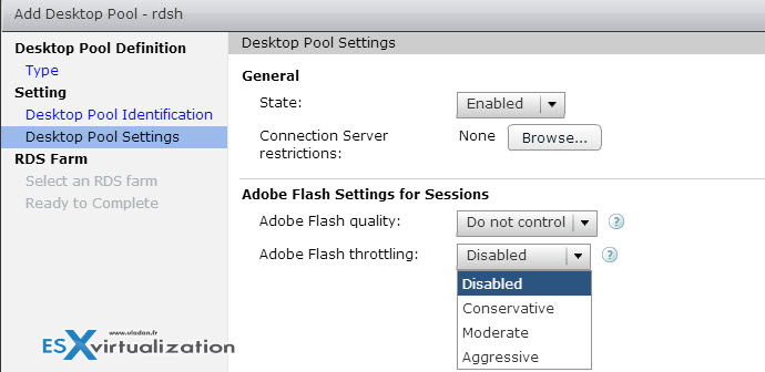 VMware Horizon View - Configure RDSH Desktop Pool