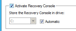 Recovery Console