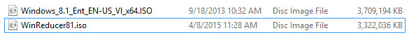 WinReducer - slim down your Installation ISO for Windows