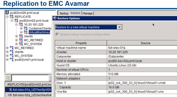 VDP 5.5 - replication to Avamar