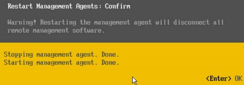 Restart Management Agents VMware ESXi