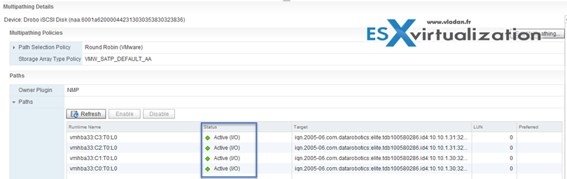 Path selection policy VMware vSphere 6