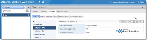 Save Snapshot of the resource pool tree - vSphere 5.1