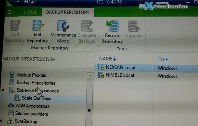 Scaleout backup repository Veeam v9