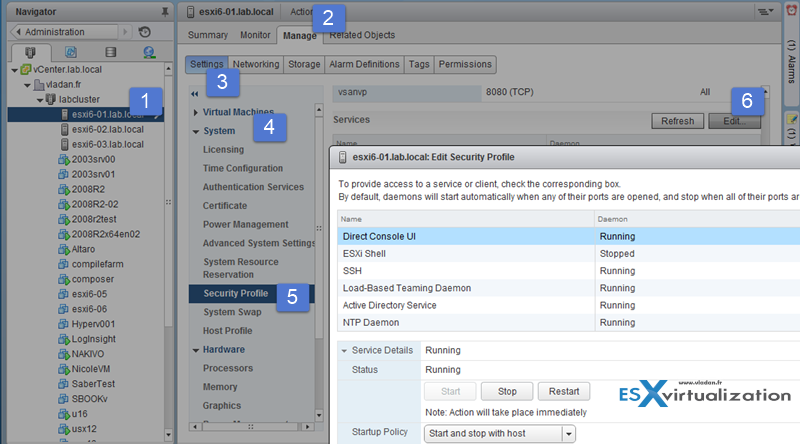 ESXi Firewall configuration through vSphere Web client